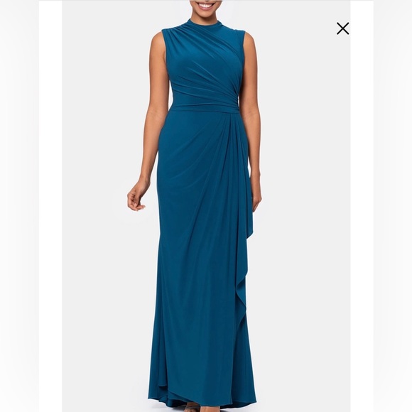 Betsy & Adam Teal Dress - Picture 4 of 9